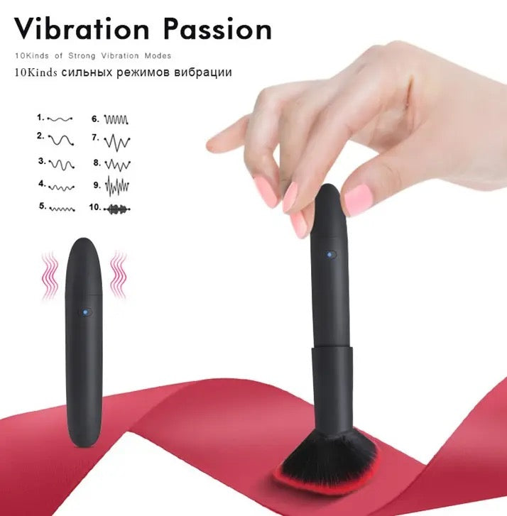Make up brush vibrator