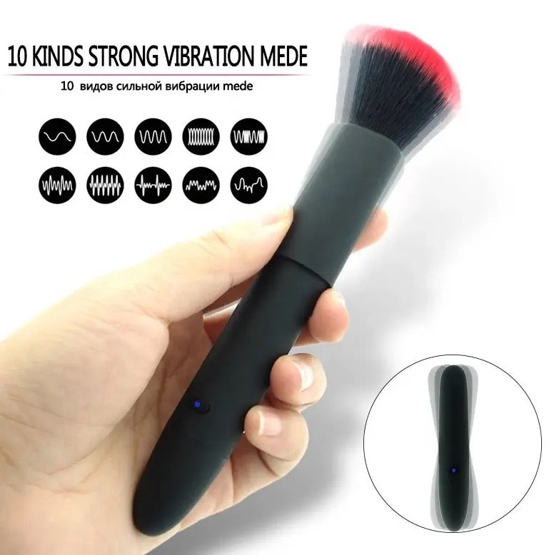 Make up brush vibrator
