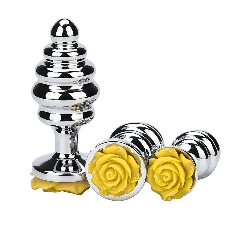 Metal anal plug fleur