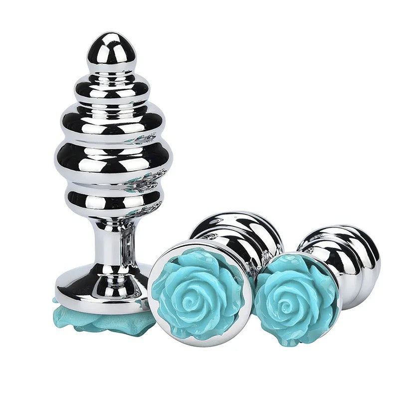 Metal anal plug fleur
