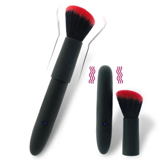 Make up brush vibrator