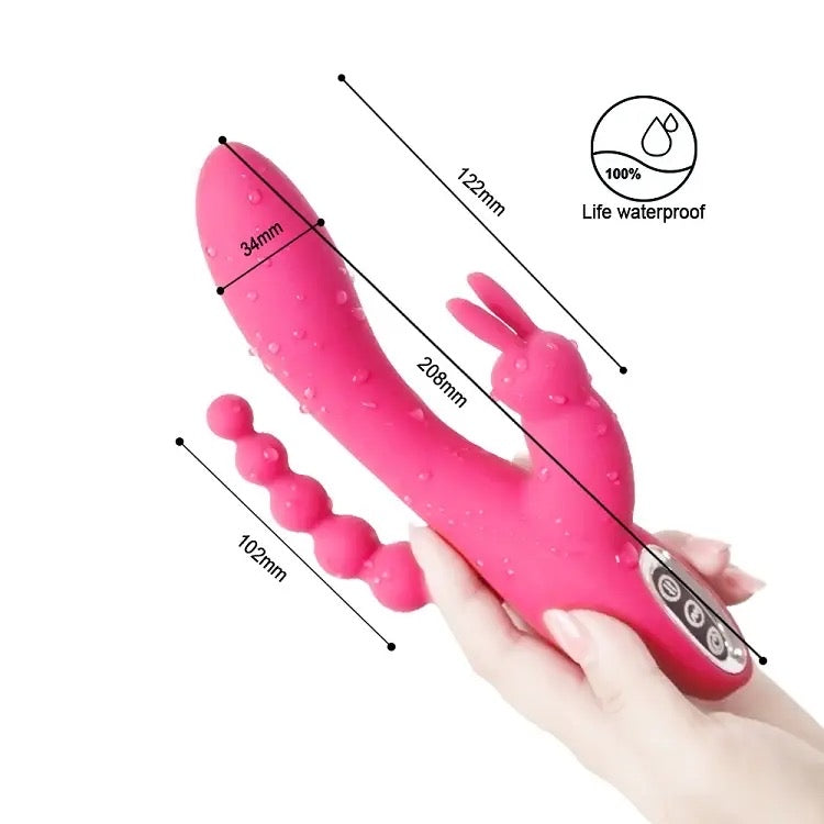 Rabbit triple vibromasseur