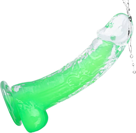 Dildo vert fluorescent