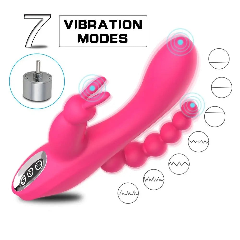 Rabbit triple vibromasseur