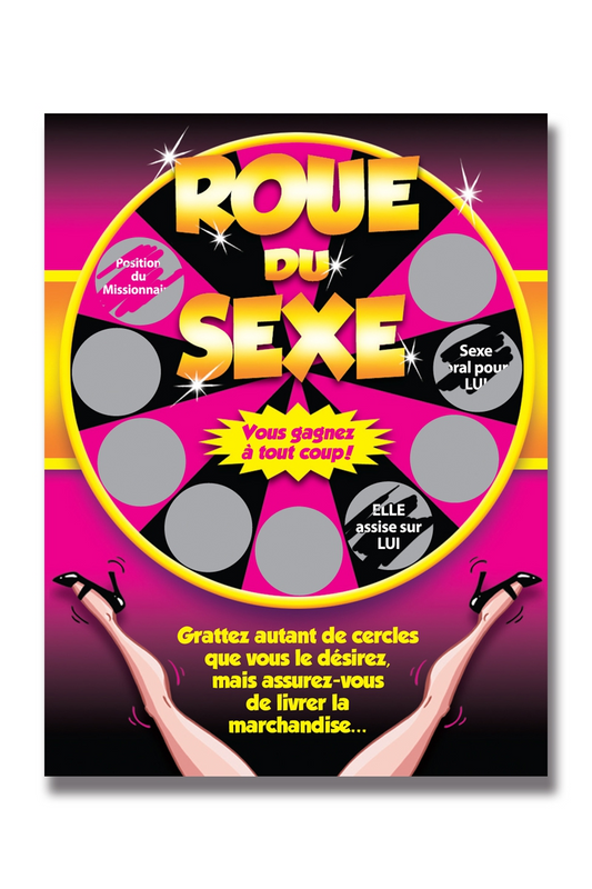 Carte à gratter - Roue du sexe